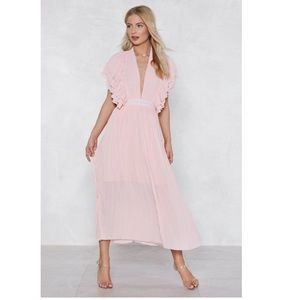 Nasty Gal Backstage Pleated Dress